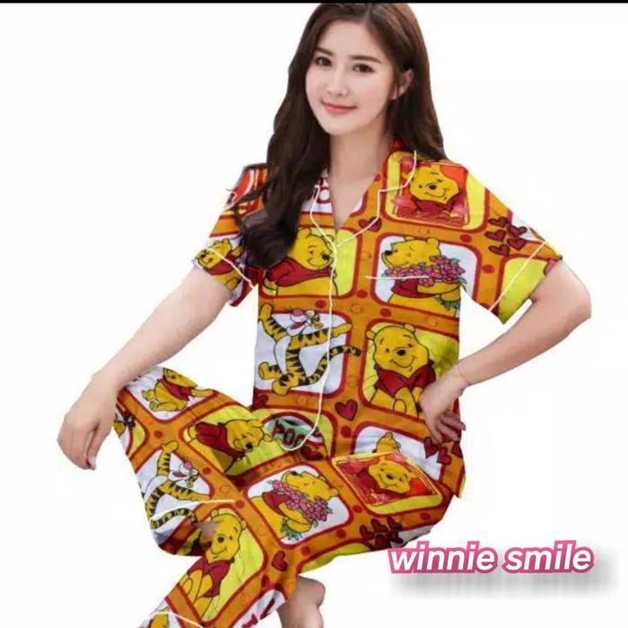 Gambar PIYAMA WANITA CANTIK - winnie smile dari BakulMantul undefined Tokopedia
