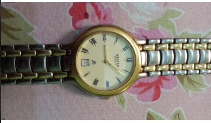 WESTER ウェスター 18K GOLD 欠き CROWN クォーツ A3590