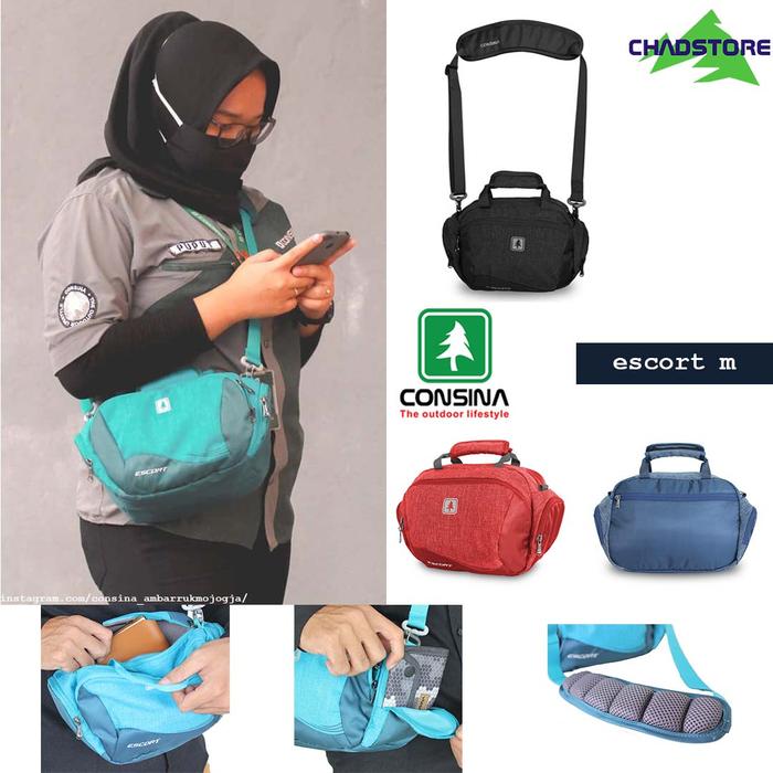 Gambar Tas Selempang Consina Escort M - Merah dari chad-store_NEW undefined Tokopedia