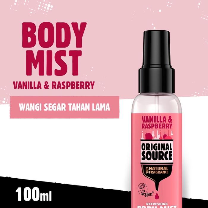 Gambar Original Source Body Mist Vanilla & Raspberry dari pasarmurah888 undefined Tokopedia