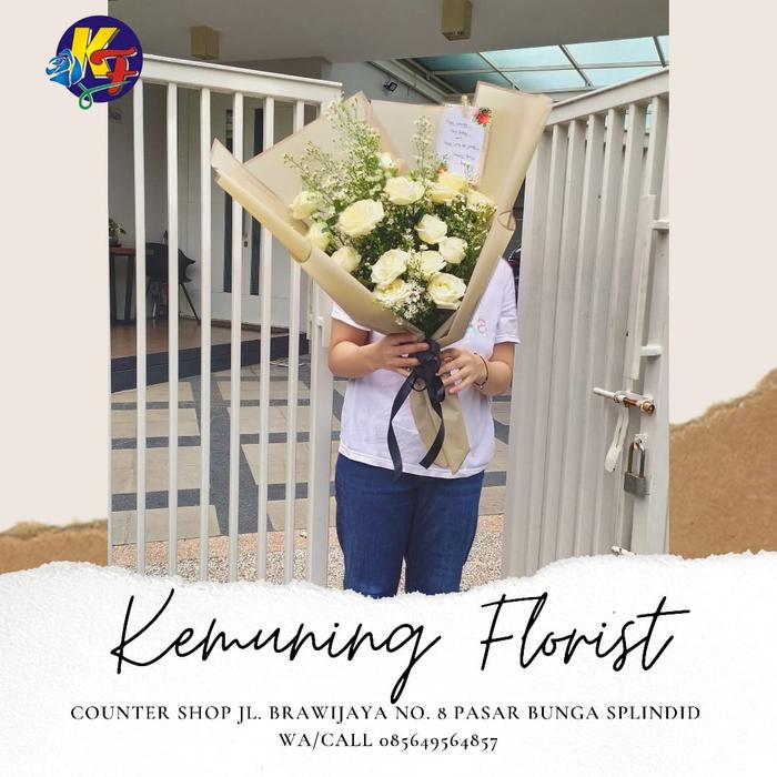 Gambar buket bunga/ hand buket/ bunga tangan/ bunga tangan bunga asli/ buket - gambar 2 dari Kemuning Florist Malang undefined Tokopedia