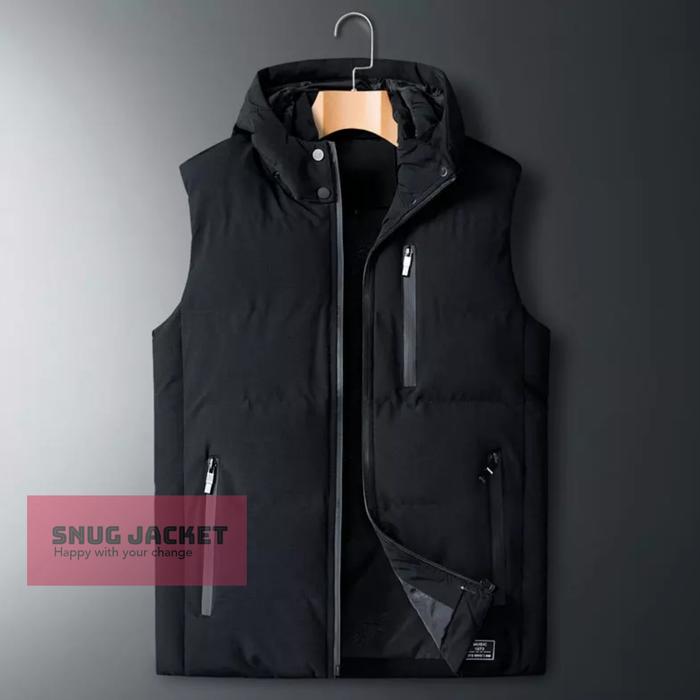 Gambar Jaket rompi pria Jaket rompi motor jaket rompi outdoor - Hitam, S dari ORIGINAL SNUG undefined Tokopedia