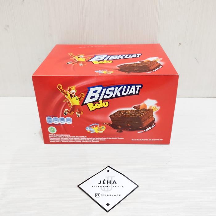 Gambar [ SNACK ] Biskuat Bolu Rasa Coklat isi 12pcs dari JeHa Snack undefined Tokopedia