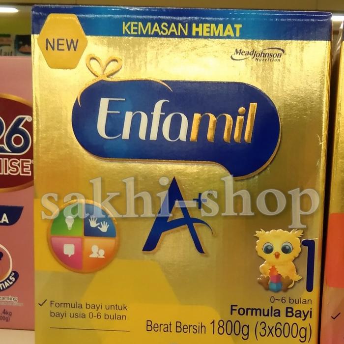 Gambar Enfamil A+1 Susu Formula Bayi - Plain [1800g/ 3 x 600g] dari sakhi-shop undefined Tokopedia