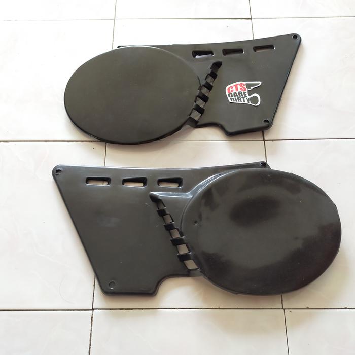 Gambar Side Panel Cover Samping Trail Klasik Jadul Vintage Retro Universal - Hitam dari Bengkel CTS undefined Tokopedia
