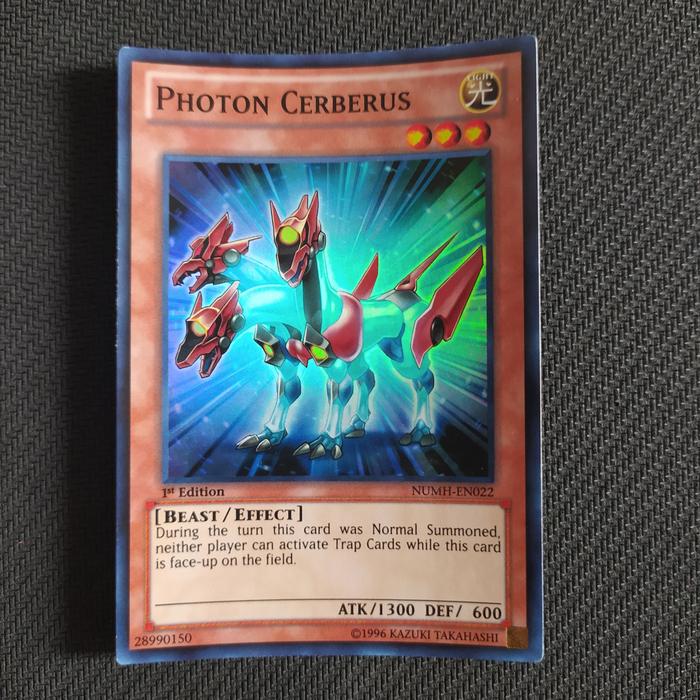 Yu-Gi-Oh! Carta Photon Cerberus (NUMH-EN022) - Number Hunters - Super Rare - Edizione Unlimited