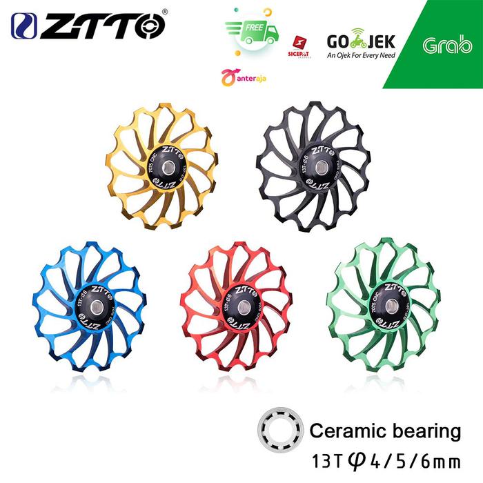 Jual ZTTO Ceramic Bearing Pulley 13T RD Rear Derailleur Jockey