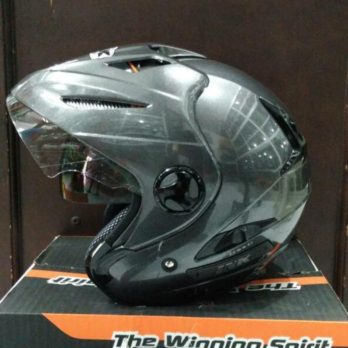 Gambar helm Ink Flash solid - gun dari Andy Helmet Surabaya undefined Tokopedia