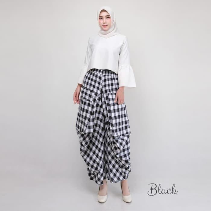 Gambar Celana panjang wanita /Celana kulot LK01 - LK02 black dari melyfashion28 undefined Tokopedia