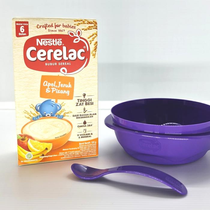 Gambar NESTLE CERELAC APEL JERUK PISANG 120GR. nestle cerelac mix fruit dari Pacharelleshop undefined Tokopedia