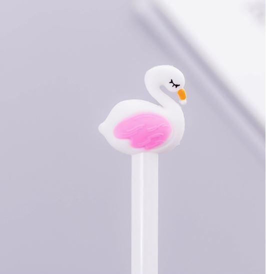 Gambar Pena Karakter Flaminggo Lucu Pulpen Stationary - Putih dari Mynoona Toona undefined Tokopedia