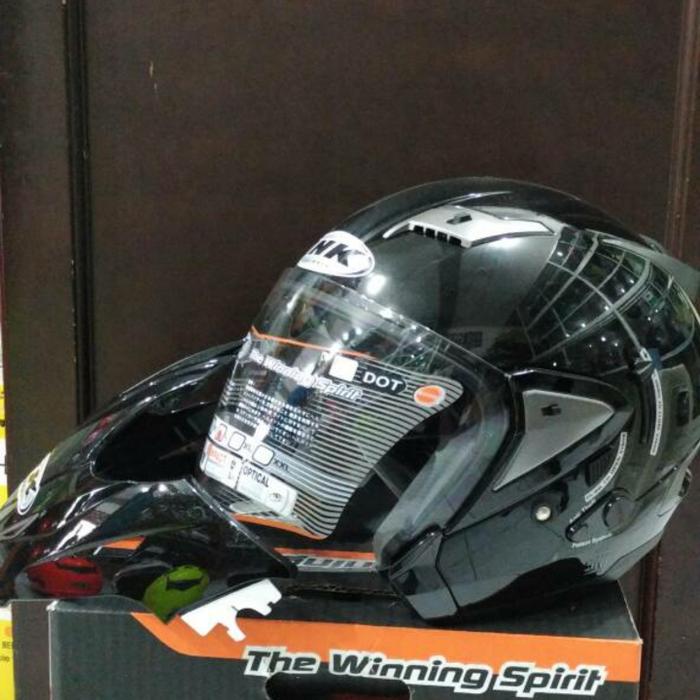 Gambar helm Ink T-max solid - black dari Andy Helmet Surabaya undefined Tokopedia