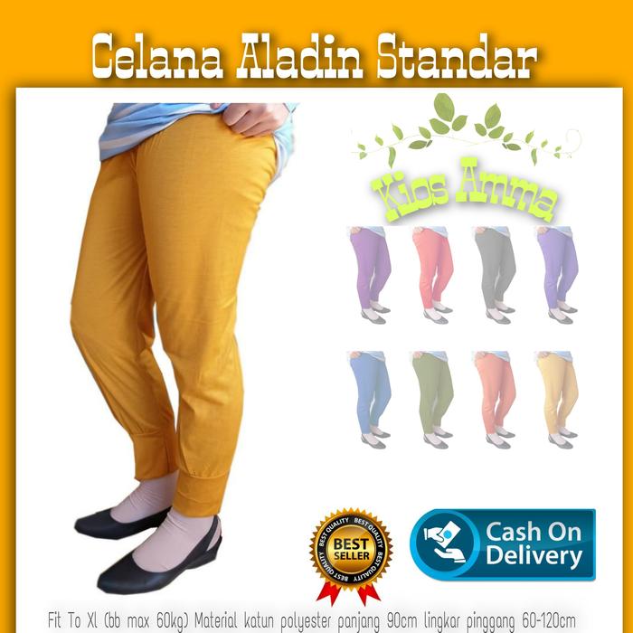 Gambar Celana santai/ Celana Aladin / Celana Tidur - Kuning, L dari kurnia.anugrah undefined Tokopedia