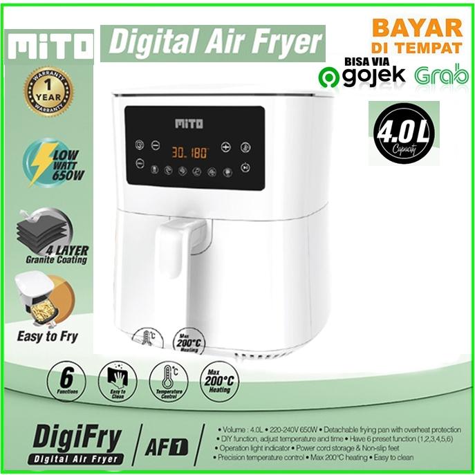Gambar mito air fryer AF1 - Putih dari Alaricsmart undefined Tokopedia