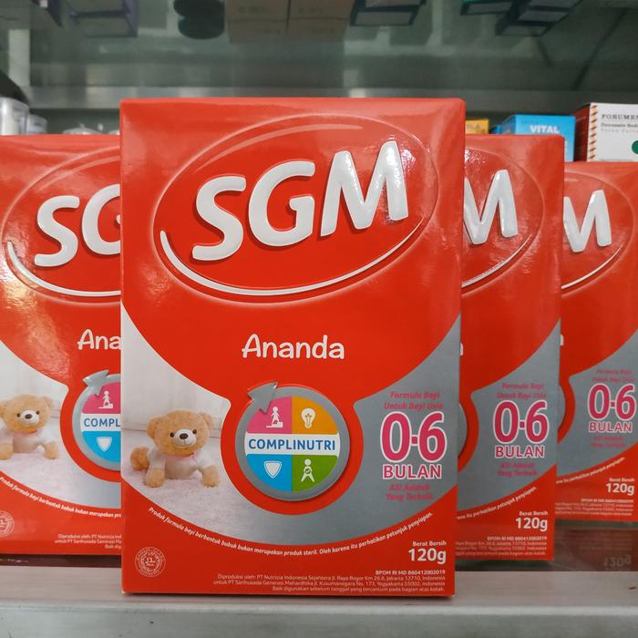 Gambar SGM ANANDA (1) 0-6 BULAN 120gr dari PUTRI PHARMACY LV undefined Tokopedia