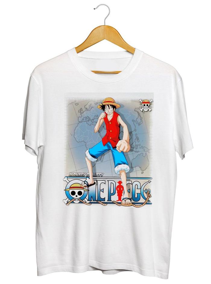 Gambar KAOS LUFFI ONE PIECE PETA / C39 - L dari Distro-Boy undefined Tokopedia