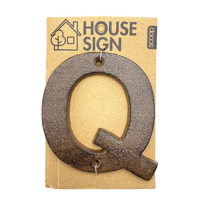 Gambar Scoop Nomor Rumah / House Sign A sd T 56021300 - Huruf Q dari Scoop Ideas undefined Tokopedia