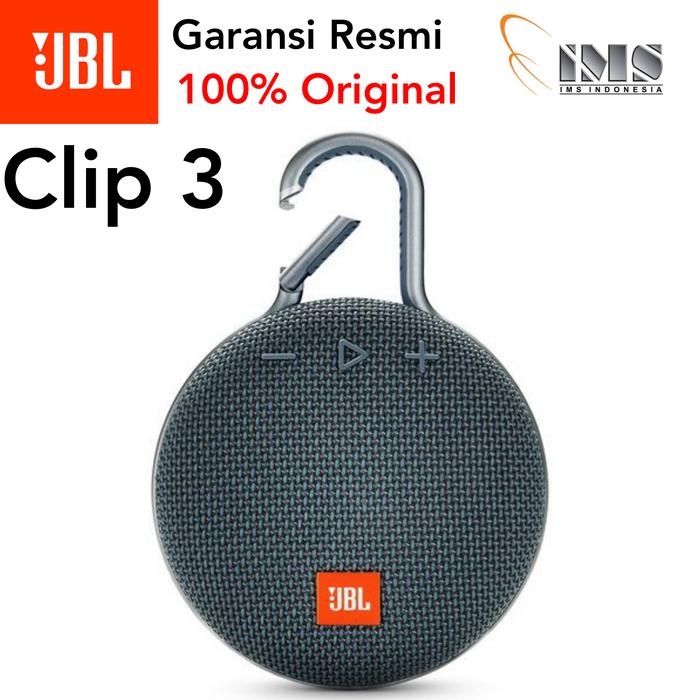 Gambar Original JBL Clip 3 IMS Garansi Resmi Speaker Bluetooth Salon Spiker - Biru dari Laku8pedia undefined Tokopedia