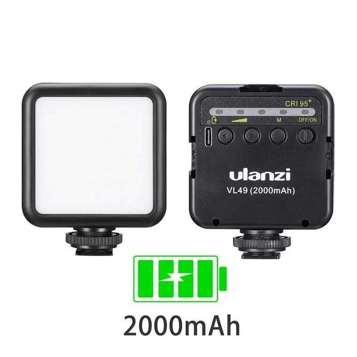 Gambar Ulanzi VL-49 VL49 Lampu LED Mini Video Light for Camera, Smartphone - Hitam dari Matrix Camera_NEW undefined Tokopedia
