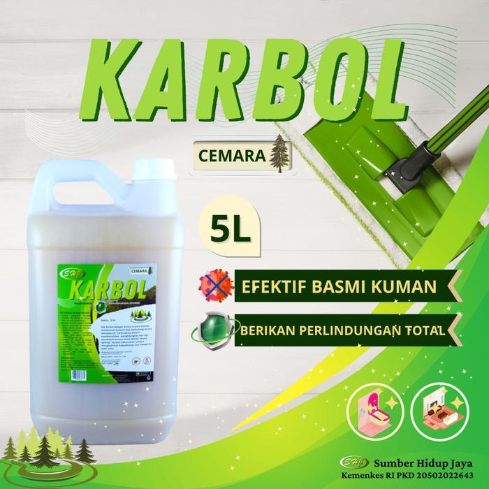 Gambar karbol wangi 5 liter - cemara dari Sumber Hidup Jaya undefined Tokopedia
