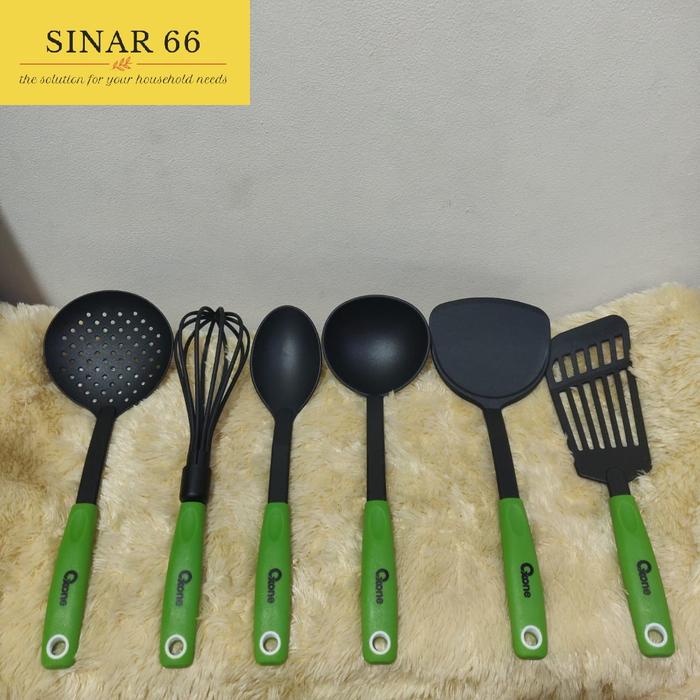 Gambar OXONE ALAT MASAK KITCHEN SET TOOLS 6 IN 1 SPATULA OX 953 OX953 - Hijau dari sinar66.id undefined Tokopedia