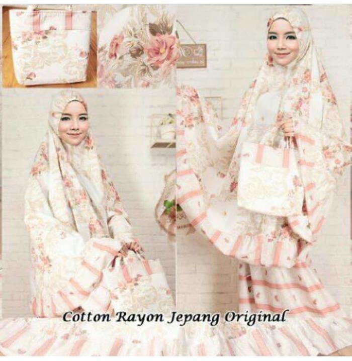 Gambar mukena Dewasa katun jepang original - KJDWSORIGINAL dari ALFAUZI COLLECTION undefined Tokopedia