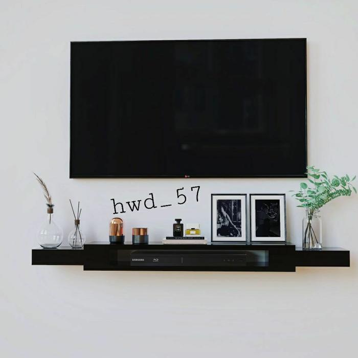 Gambar Rak Dinding Minimalis Rak Tv Gantung Ambalan Vintage Floating Shelves Putih Besi - Hitam dari aF Collectt undefined Tokopedia