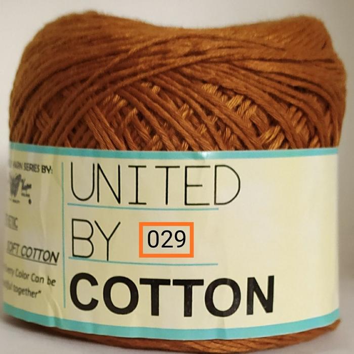 Gambar benang rajut jala PE (doily yarn) united COKLAT hakpen no 2 - Coklat 029 dari Benang Rajut CS undefined Tokopedia