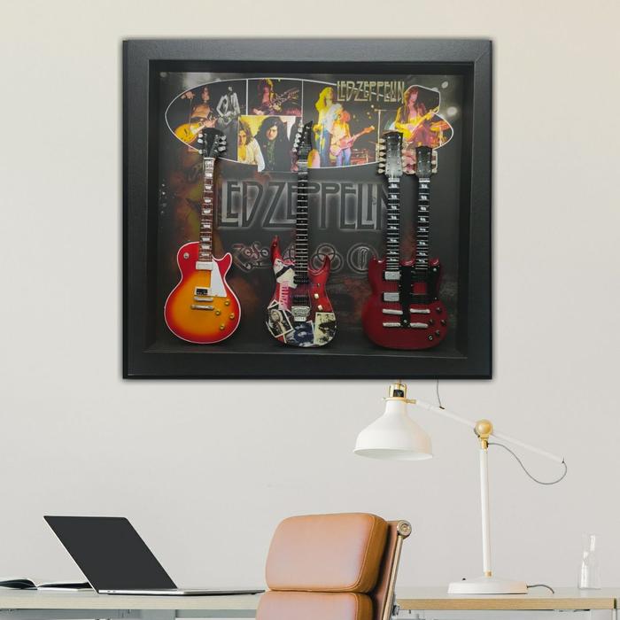 Jual frame shadow box led zeppelin pigura frame led zeppelin figura 3d ...