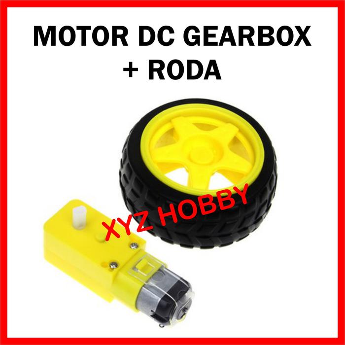 Gambar Motor DC Gearbox Kuning dan Roda Smart Car dari XYZ Hobby undefined Tokopedia