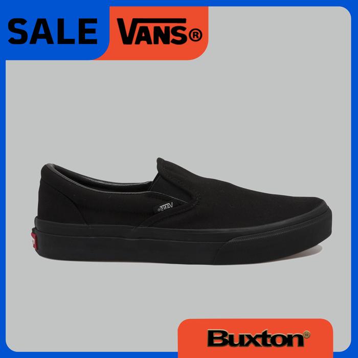 VANS SLIPON FULL BLACK JAPAN MARKET ORIGINAL (SALE) WOMEN SIZE 35