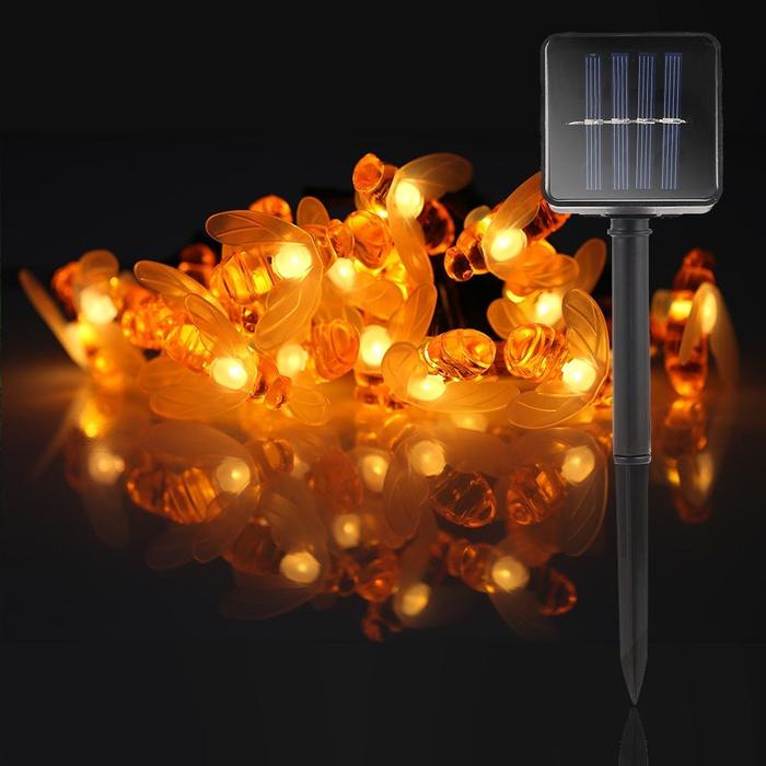 Gambar Lampu Taman LED Solar Power Bentuk Lebah 50 LED - Warna Putih dari Gadget Etalase undefined Tokopedia