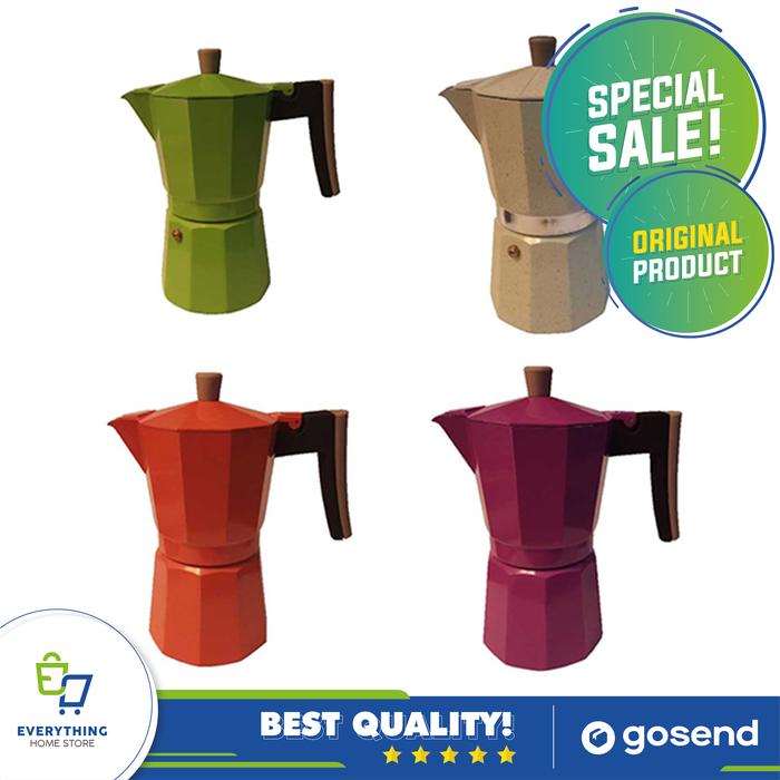 Gambar Moka Pot Kepler ORIGINAL 405 mL 9 Cup dari Everything Home Store undefined Tokopedia