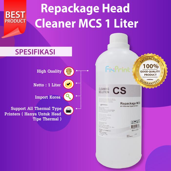 Gambar Head Cleaner Inktec MCS-01LDP Cleaning Solution Printer Epson Canon 1L - Repackage dari FixPrint Indonesia undefined Tokopedia