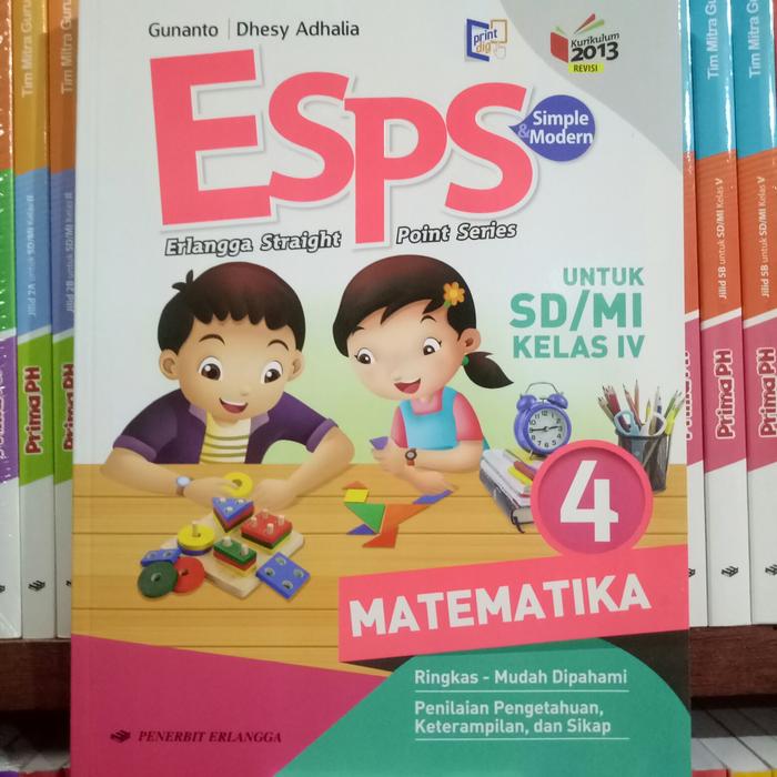 Gambar BUKU ESPS MATEMATIKA SD/MI KELAS 4 REVISI K13N dari Pelangi Olshop15 undefined Tokopedia