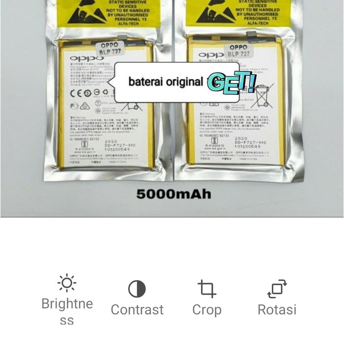 Gambar baterai original oppo BLP727 A5 2020 A9 2020 batre battery BLP 727 dari emasdatang undefined Tokopedia