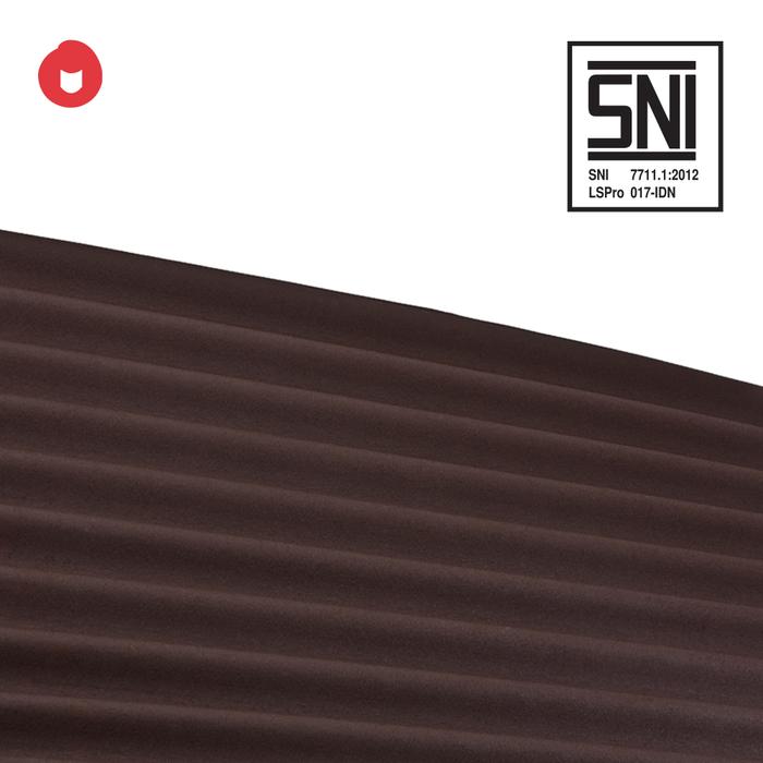 Gambar Genteng ONDULINE CLASSIC - Cokelat dari Toya Store New undefined Tokopedia