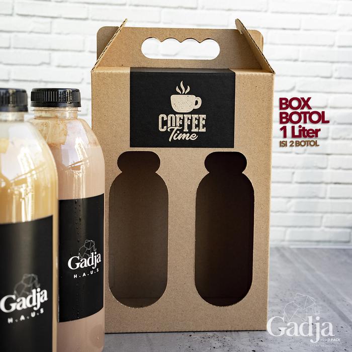 Gambar Botol Kale 250, 350, 500, 1000 ML - Kemasan Hampers atau Box Botol - 1 L isi 2 dari Gadjapack undefined Tokopedia