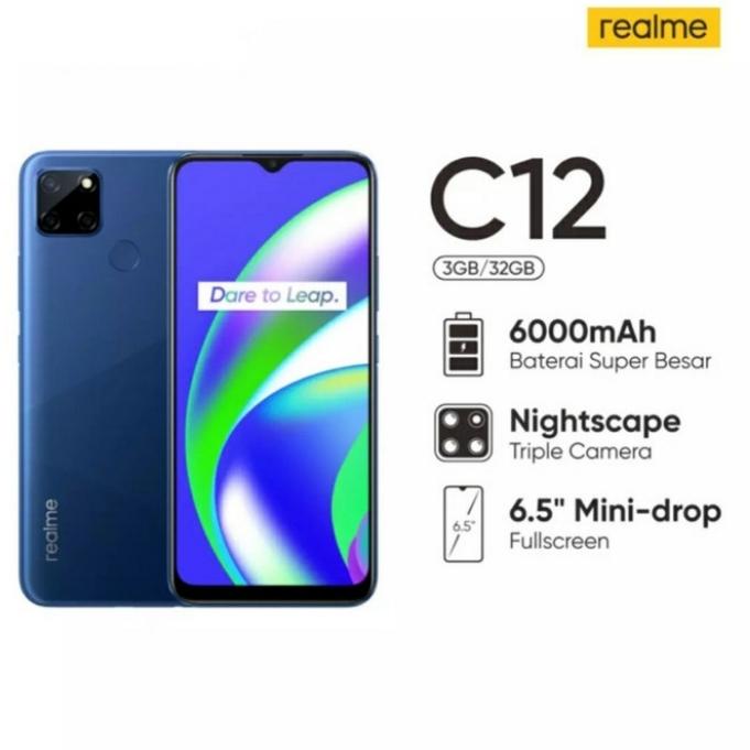 Gambar Hp REALME C12 3/32GB -GRS RESMI 1THN - Biru dan Merah - Biru dari ERIN CELULAR undefined Tokopedia