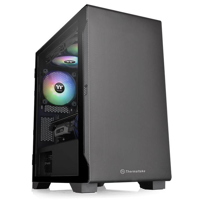 Gambar Thermaltake S100 Tempered Glass Micro Chassis - Putih - Hitam dari MAXCOM ONLINE undefined Tokopedia
