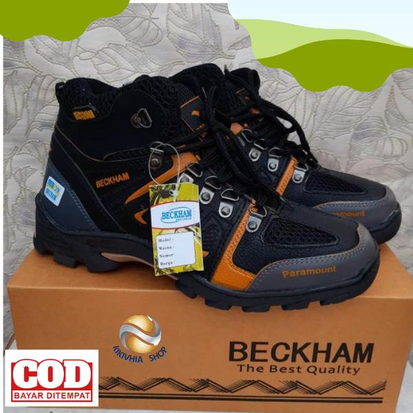 Gambar Sepatu Hiking Beckham / Sepatu Gunung Pria wanita - Abu kombinasi - Abu kombinasi, 39 dari kikivhia undefined Tokopedia