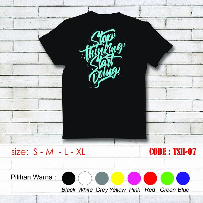 Gambar Kaos Kata-Kata Motivasi - TSH 007 - M, Biru dari YayasanLilinPelitaKasih undefined Tokopedia