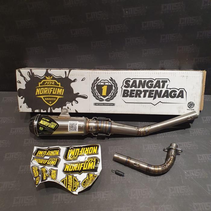 Gambar Knalpot Norifumi GTX Pro Titanium Carbon Yamaha Jupiter Z Original dari Cemerlang6Brothers undefined Tokopedia
