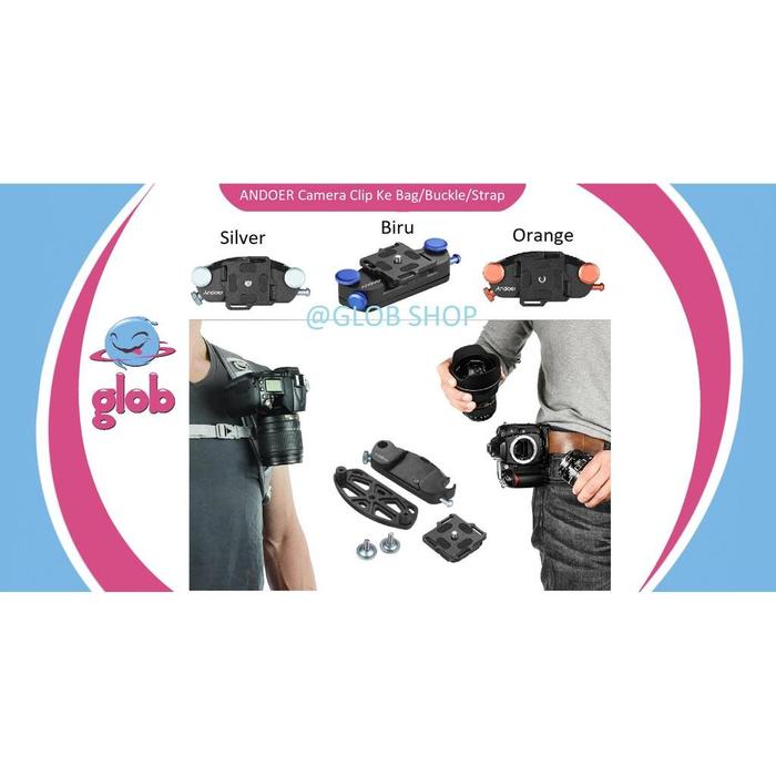 Jual ANDOER Camera Clip Quick Release Plate, Alternatif Peak