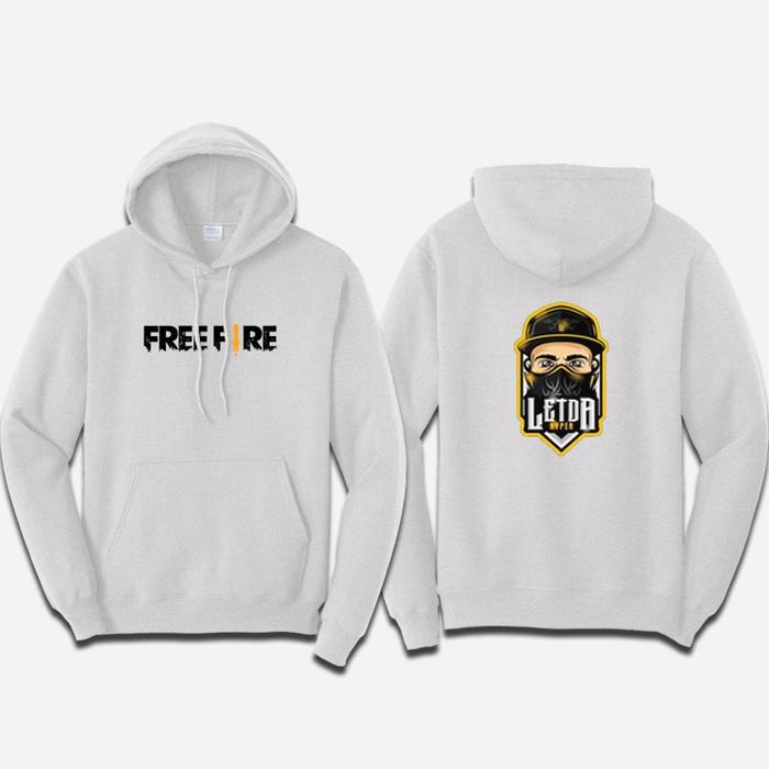 Gambar Jaket Hoodie Dewasa FreeFire Letda Hyper Sweater dewasa cewek/cowok - Putih, XXL dari Aluna store undefined Tokopedia