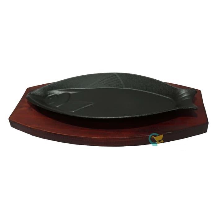 Gambar HOT PLATE Piring Steak Ikan Oval Sapi Garis Tempat Makan HotPlate - Fish dari QuinGo undefined Tokopedia