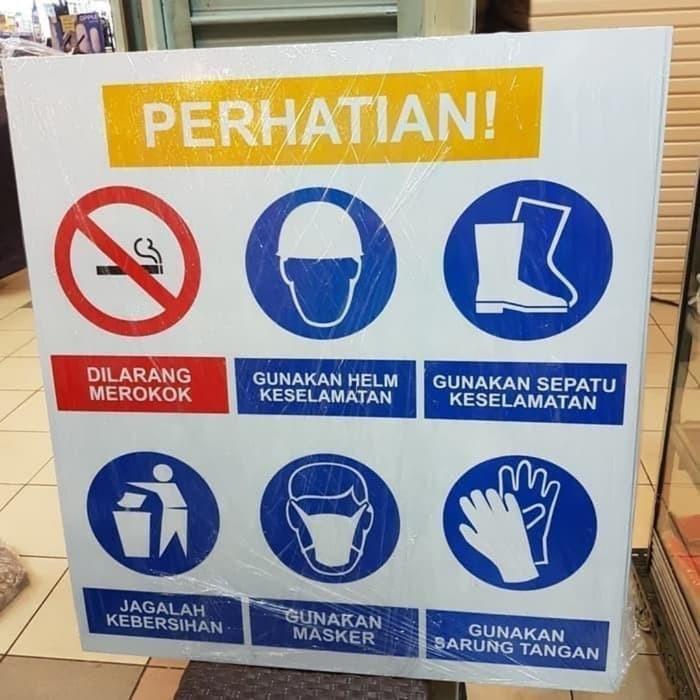 Gambar RAMBU PLAT APD PERSONAL PROTECTIVE EQUIPMENT PPE TANDA SAFETY K3 dari Mitra Global Makmur undefined Tokopedia