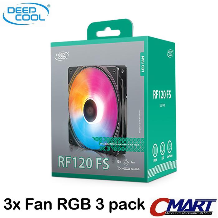 Gambar Deepcool RF120 FS Plus Fan RGB Kipas Casing Case PC 12cm 3 pack dari CMart Computer Tokopedia undefined Tokopedia