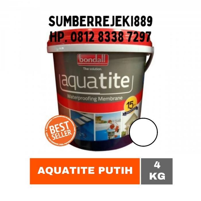 Gambar BONDALL AQUATITE CAT PELAPIS ANTI BOCOR 4KG - Putih dari SUMBER REJEKI 889_NEW undefined Tokopedia