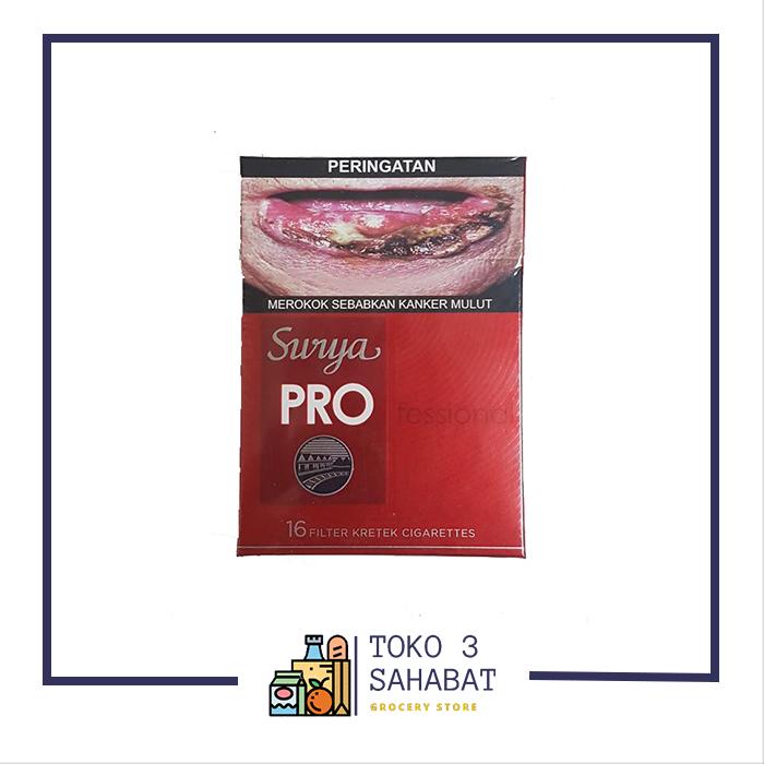 Gambar Rokok Gudang Garam Surya Pro Merah 16 dari Toko3Sahabat undefined Tokopedia